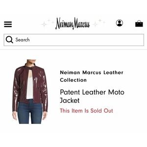 Neiman Marcus Patent Leather Jacket